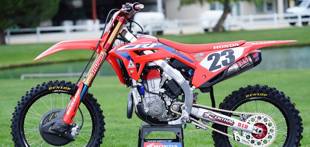 Close Look : Chase Sexton 2022 Factory HRC Honda CRF450