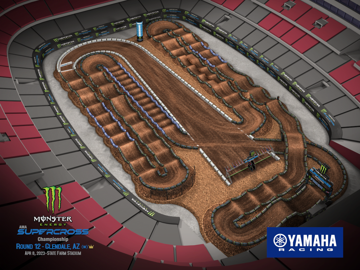 2023 Track Maps for 16 Rounds of AMA Supercross Season