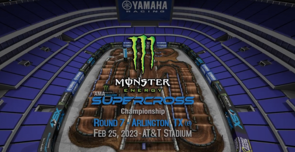 '23 Arlington Supercross RD7 Triple Crown Animated Track Map