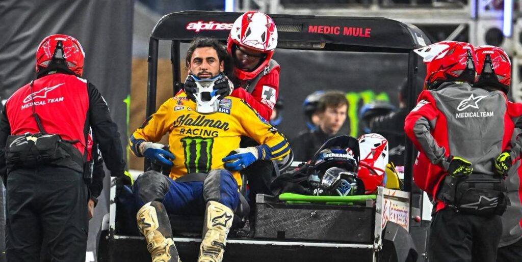 Dylan Ferrandis Injury Update & Video of his Big Crash Houston!