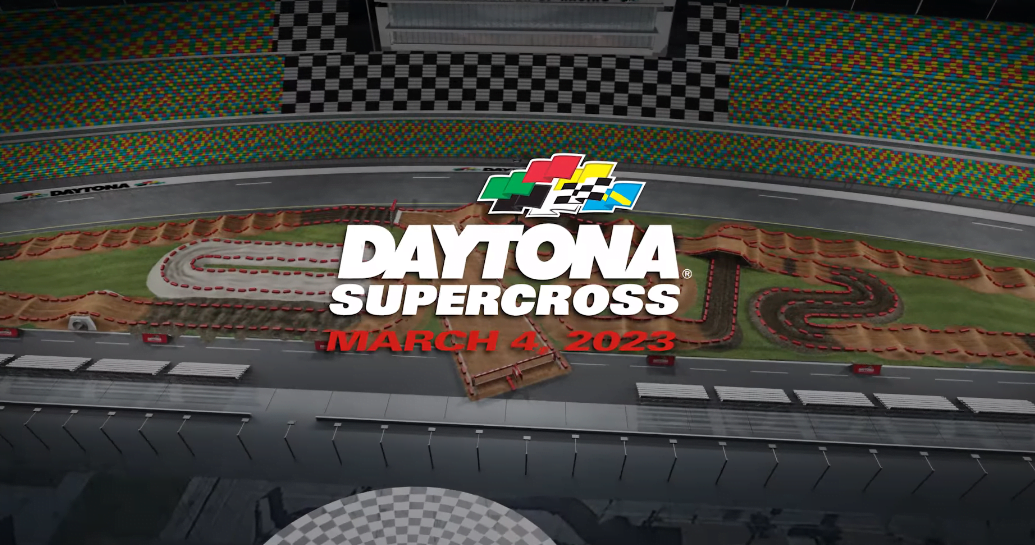 2023 Daytona Supercross Round 8 Animated Track Map