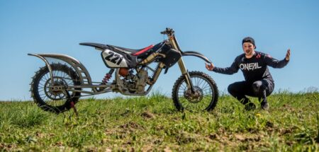 Video: World's Wildest Dirt Bike Honda CR1000 2-Stroke