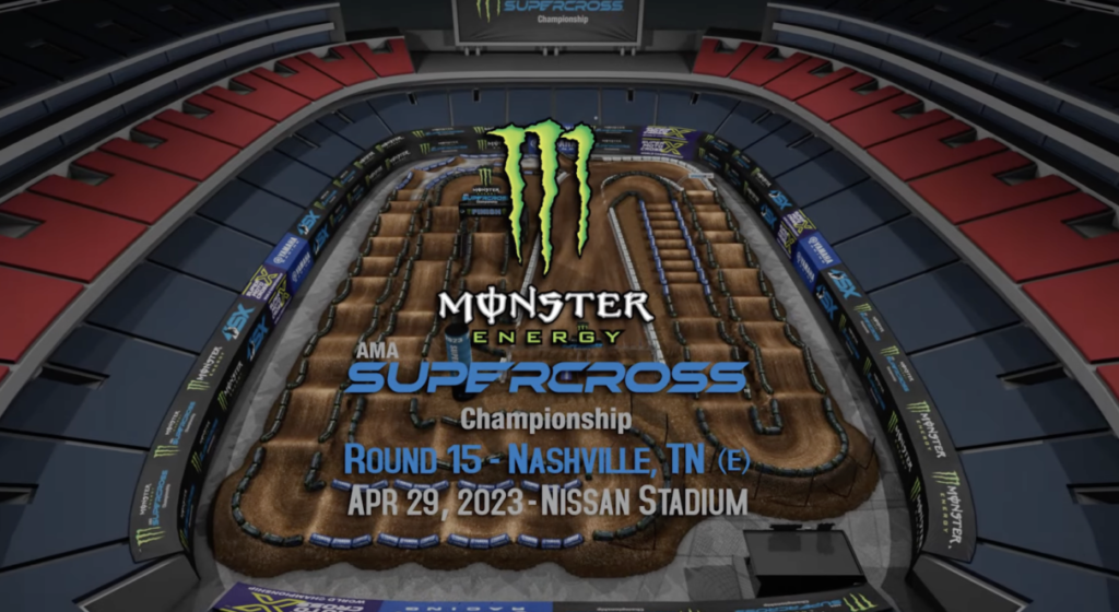 Nashville Supercross Round 15 Animated Track Map!