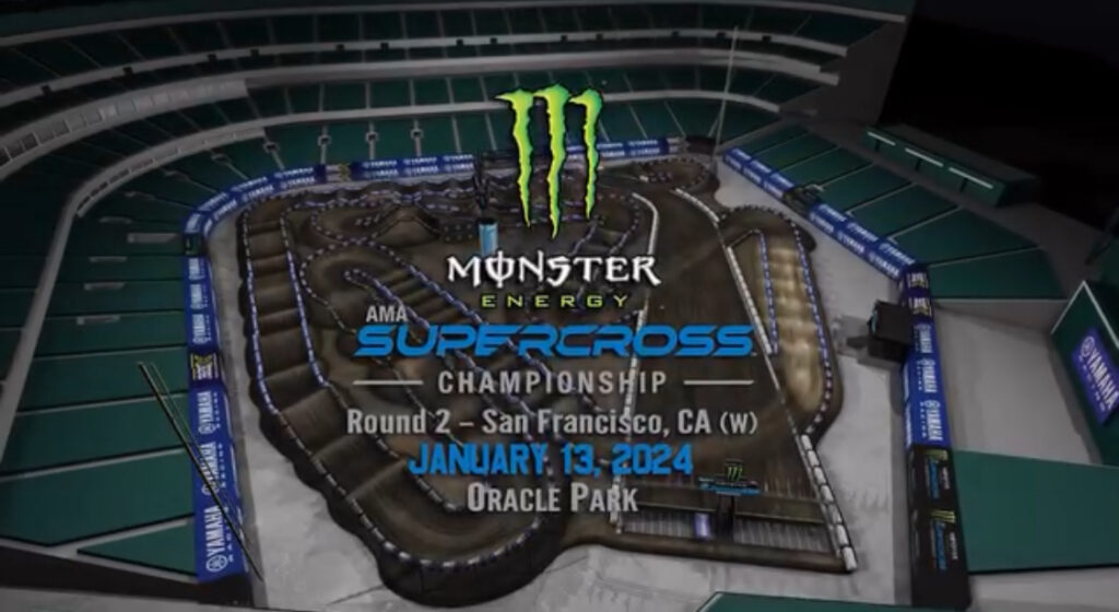 2024 San Francisco Supercross Round 2 Animated Track Map