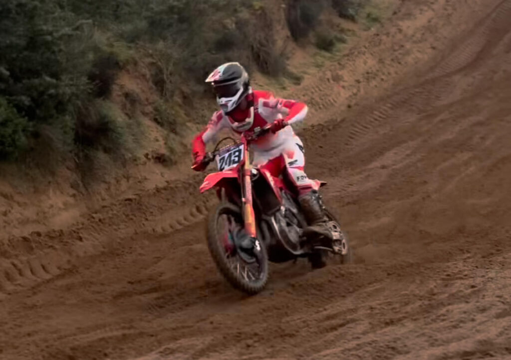 Video Tim Gajser Testing The 2025 Honda CRF450 RW In Italy!