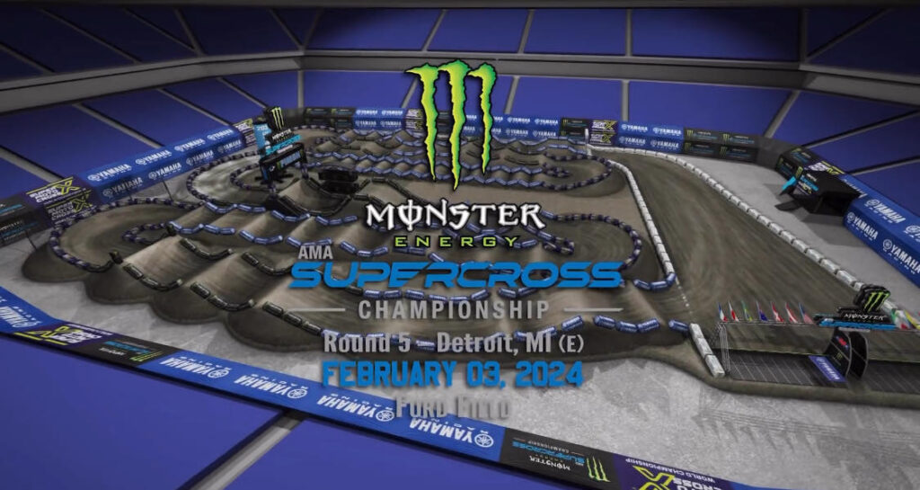 2024 Detroit Supercross Round 5 – Animated Track Map